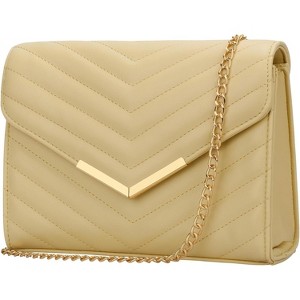 Women Formal Vegan Leather Evening Envelope Clutch Purses and Handbags - 1 of 4