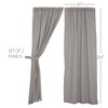 Burlap Dove Grey Panel Set of 2 84x40  VHC Brands - 4 of 4