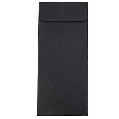 JAM Paper #14 Policy Business Envelopes 5 x 11.5 Black Linen V01221I