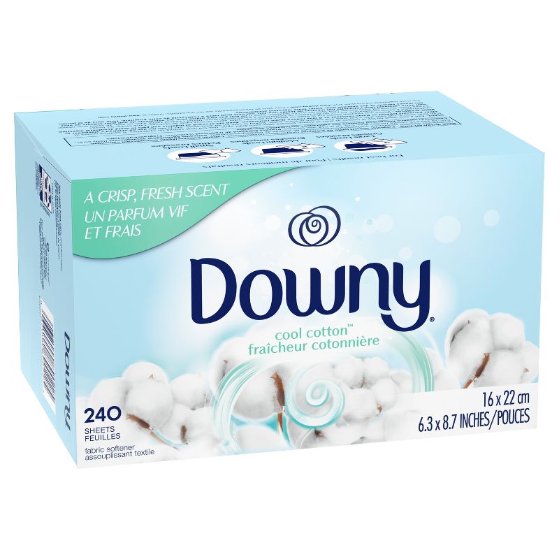 Downy Cool Cotton Fabric Softener Dryer Sheets - 240ct, 2 of 11