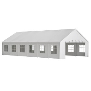 20x40 FT Outdoor Party Tent, Large Commercial Canopy with Removable Sidewalls, Sun Shade Shelter with 3 Carry Bag for Party Wedding Outdoor Events BBQ - 1 of 4