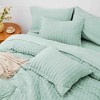 BAGOKIE 5/7 Pieces Seersucker Bed in a Bag Comforter Set - 2 of 4