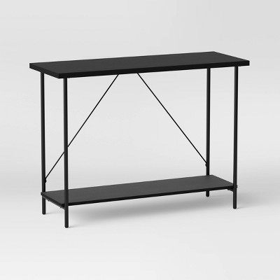 Wood and Metal Console Table Black - Room Essentials™