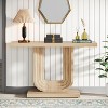 Tribesigns 39.37" Narrow Console Sofa Table Beige - 2 of 4