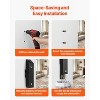 VEVOR Cigarette Butt Receptacle, Stainless Steel Cuboid Cigarette Butt Container, Wall Mounted and Weatherproof Cigarette Butt Disposal, Black - 4 of 4