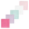 Hudson Baby Infant Girl Rayon from Bamboo Bib, Burp Cloth and Washcloth 10Pk, Pink Lilac, One Size - 3 of 4