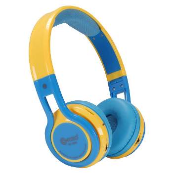 Contixo KB2600 Kids Bluetooth Wireless Headphones -Volume Safe Limit 85db -On-The-Ear Adjustable Headset (Blue)