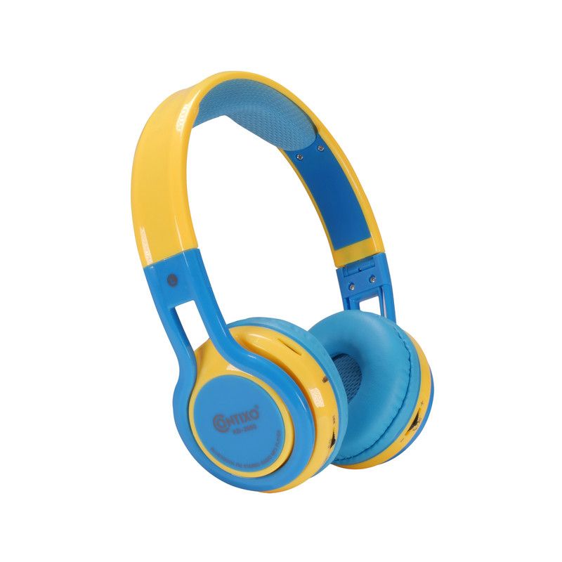 Contixo KB2600 Kids Bluetooth Wireless Headphones -Volume Safe Limit 85db -On-The-Ear Adjustable Headset (Blue), 1 of 9
