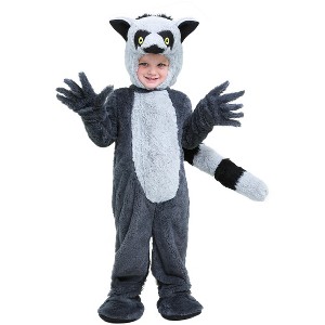 HalloweenCostumes.com 4T   Lemur Costume for Toddlers, Gray/Gray - 1 of 2
