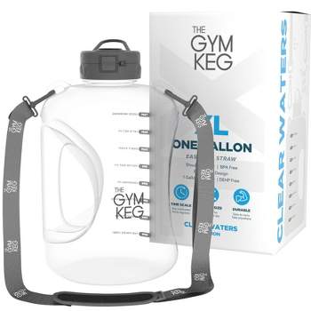  THE GYM KEG Sports Water Bottle (2.2 L) Insulated, Half Gallon, Carry Handle, Big Water Jug For Sport, Large Reusable Water Bottles