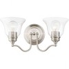 Livex Lighting Moreland 2 - Light Vanity in  Brushed Nickel - 4 of 4