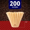 Impresa [200 Pack] Pour Over Coffee Filter for Fellow Stagg XF Filters - Natural Brown Tall Coffee Filters for Dripper Set - 3 of 4