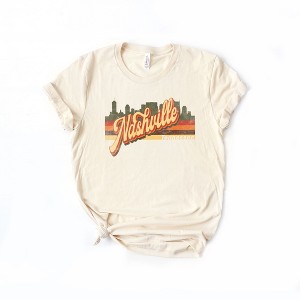 Simply Sage Market Women's Nashville Stripes Short Sleeve Graphic Tee - 1 of 2