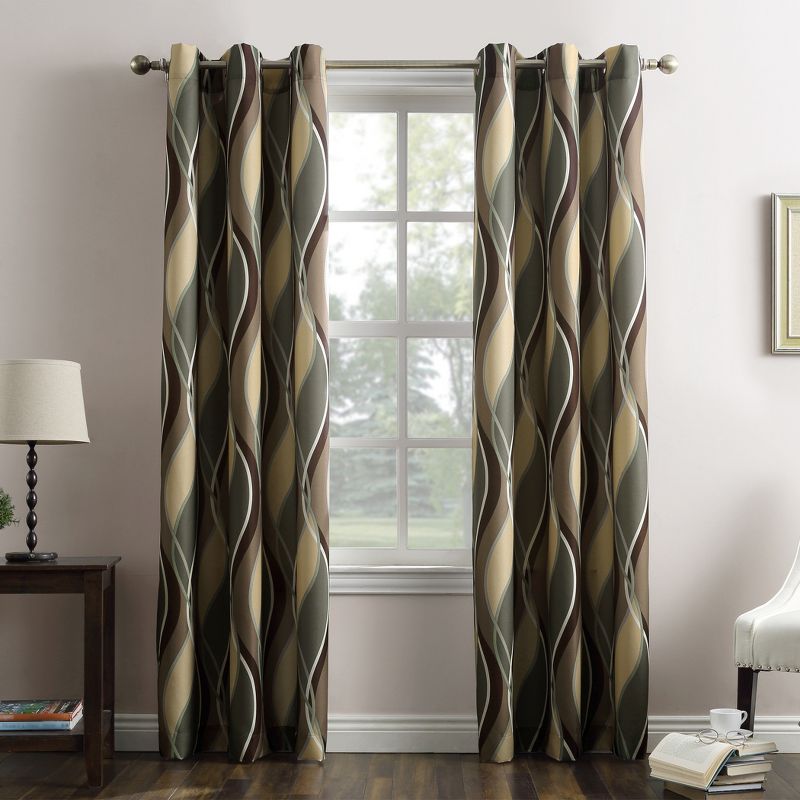 No. 918 Intersect Casual Grommet Curtain Panel, 1 of 6