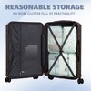 Gulches 3-Piece Luggage Set: 20"/24"/28" Brown ABS Spinner Suitcases with TSA Lock - 3 of 4