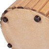 Jennifer Taylor Home Kenzie 19.5" Fluted Pillar Round Accent Side Table, Light Natural Brown Rubberwood - 3 of 4