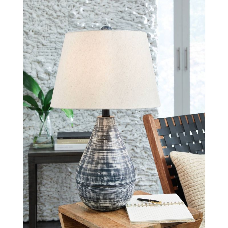 Signature Design by Ashley (Set of 2) Erivell Table Lamps Taupe/Black, 2 of 6