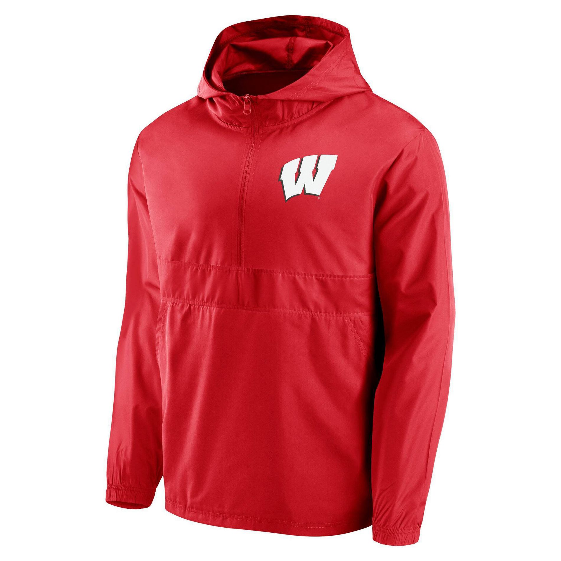 NCAA Wisconsin Badgers Men's Gray Windbreaker Jacket