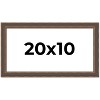 PosterPalooza | Panoramic Elegant Brown Picture Frame - UV Acrylic, Foam Board Backing, Hanging Hardware - 2 of 4