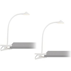 Pro Track Swerve White LED AC or USB Powered Clip Book Lights Set of 2 - 1 of 4