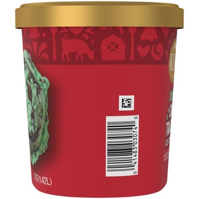 Kemps Mint Cow Tracks Premium Ice Cream - 48oz