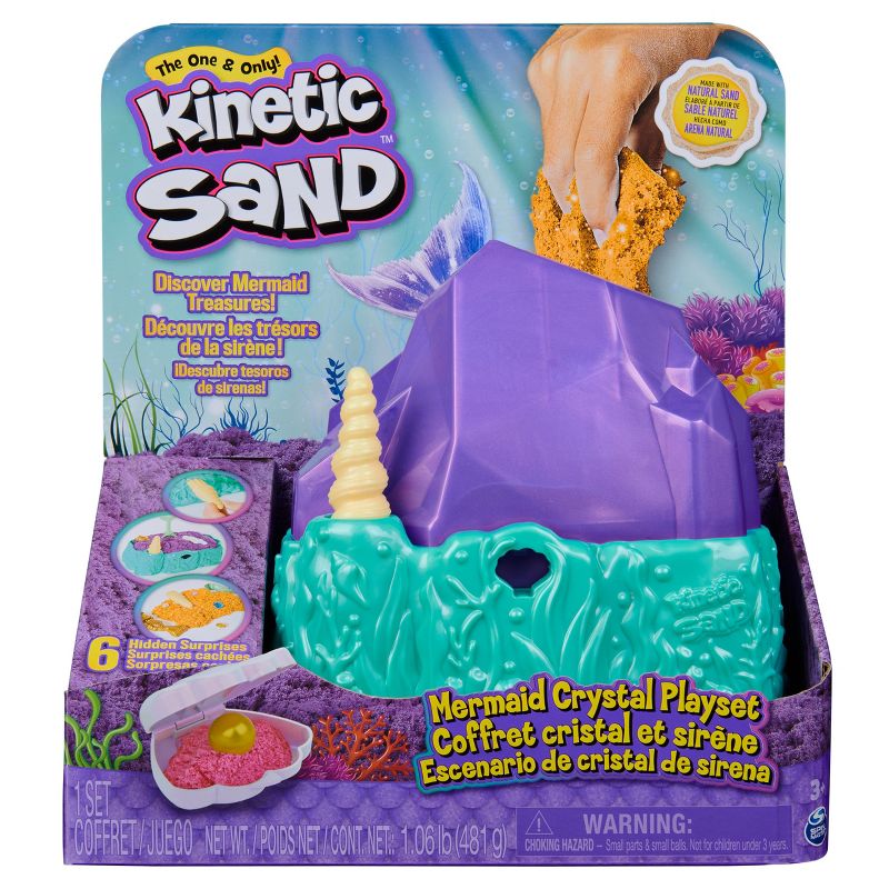 Kinetic Sand Mermaid Crystal Playset, 1 of 14