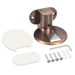 Unique Bargains Adjustable Magnetic Door Stop with Self Adhesive and Screw Mount - 1 of 4