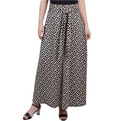 NY Collection Womens Tie Waist Maxi Skirt
