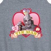 Women's Wizard of Oz Heart Tin Man Graphic Racerback Tank - Heather Grey - Medium - 2 of 4