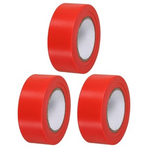 Unique Bargains PVC Non-Adhesive Flagging Tapes for Tree Outdoor Trail 3 Pcs - 1 of 4
