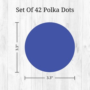 Decalcomania Primary Polka Dots Kids' Wall Decor: Self-Adhesive Wall Decals, 42pc, Classic Patterns - 1 of 4