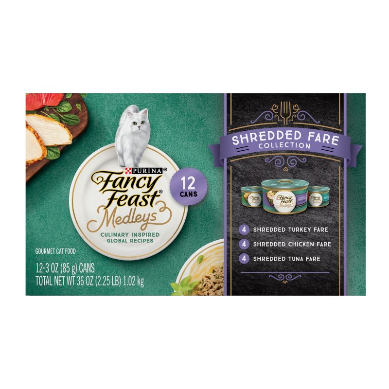 Purina Fancy Feast Medleys Gourmet Wet Cat Food with Garden Greens In Sauce - 3oz /12ct, 6 of 10