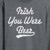 Men's - Instant Message - Irish You Were Beer Long Sleeve Graphic T-Shirt - 2 of 4