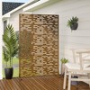 PexFix 72 in. x 47 in. Outdoor Privacy Rectangle Screen Galvanized Steel Panel Divider in Brown - 3 of 4