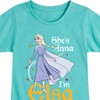 Girls' - Frozen 2 - She's Anna, I'm Elsa Fitted Short Sleeve Graphic T-Shirt - 2 of 4