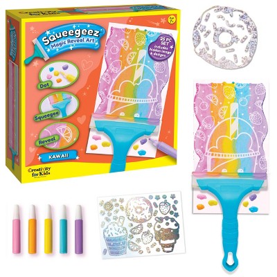 Creativity For Kids 25pc Dragon Squeegeez Magic Reveal Art Kit : Target