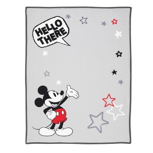 Lambs & Ivy Disney Baby MICKEY MOUSE Picture Perfect Baby Blanket - Gray - 1 of 4