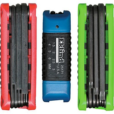 Eklind Ergo-fold Assorted Metric And Sae Fold-up Hex Key Sets 24 Pc ...