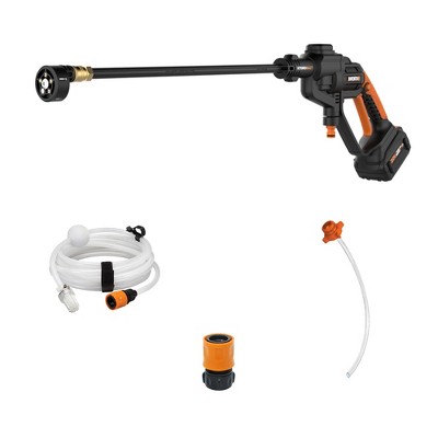 Worx WG620 20V Power Share Hydroshot 320 PSI Portable Power Cleaner (4.0 Ah Battery and Charger Included)