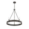 Savoy House Tripoli 5 - Light Chandelier in  Mottled Zinc/Gray Rattan - 4 of 4