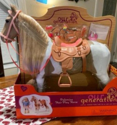 Our Generation Palomino Hair Play Horse Accessory Set For 18 Dolls Target