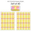 Big Dot of Happiness Pink Ducky Duck - Mini Candy Bar Wrapper Stickers - Baby Shower or Birthday Party Small Favors - 40 Count - 3 of 4