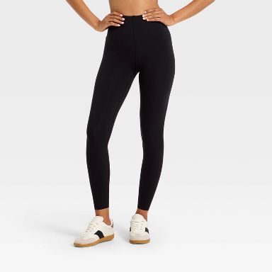 Women's Super Flex Ultra High Rise Bonded Leggings - All In Motion™ Black XS