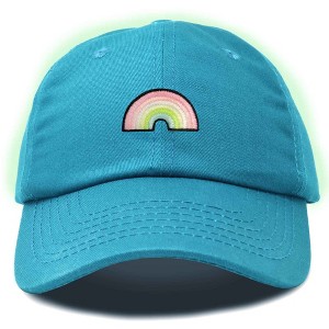 Dalix Robot Embroidered Glow in the Dark Retro Dad Hat Cotton Baseball Cap Adjustable Mens - 1 of 4