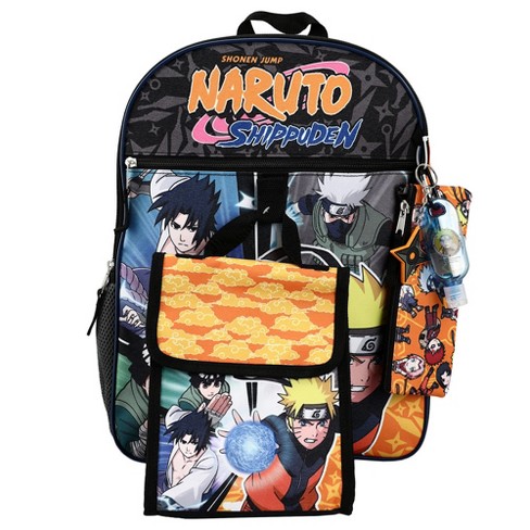 Naruto & Sasuke Print Laptop Backpack