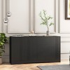TIRAMISUBEST Sideboard Buffet Cabinet with Storage - Black Mobile File Cabinet - 3 of 4