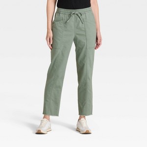 Women's Mid-Rise Tie-Waist Pull-On Pants - Universal Thread™ - 1 of 3