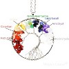 Maya's Grace 7 Chakra Tree of Life Pendant Necklace with Natural Gemstones - 2 of 4