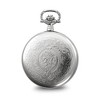 Black Bow Jewelry Charles Hubert Chrome-finish White Dial 50mm Ornate Pocket Watch - 3 of 4
