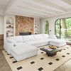 2 Storage Ottomans,160.6" Down Filled Comfort U Shaped Sofa Couch for Living Room 4seaters+2ottoman - 2 of 4